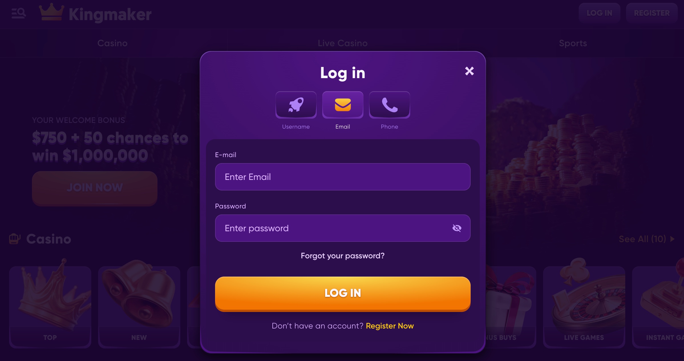 Kingmaker casino Sign Up & Login Guide for Australia Players